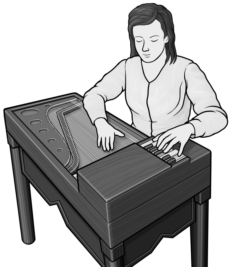 keyboard gusli player