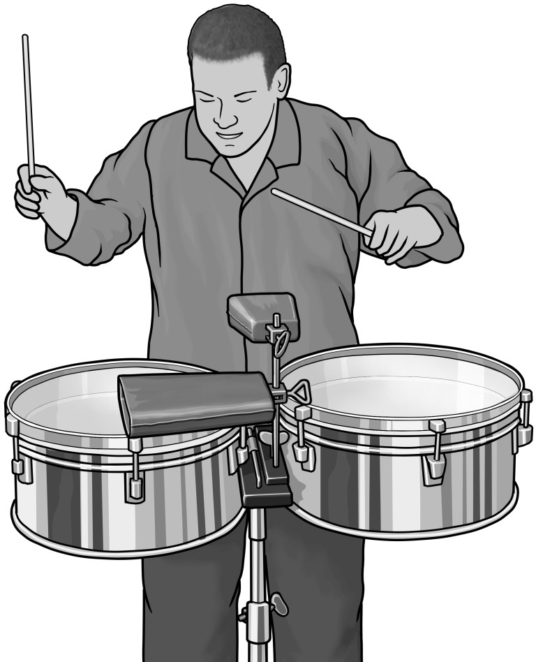Grayscale images / timbales
