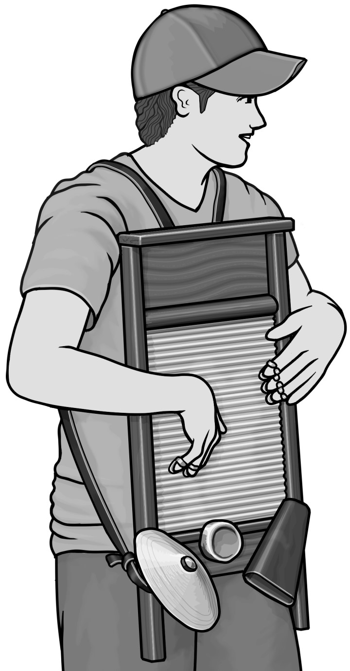 Grayscale images / washboard