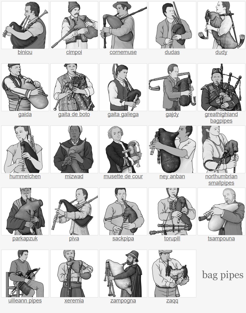 directory of bagpipes