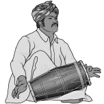 Indian drum : dholak