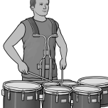 marching multi drums