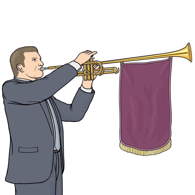 ǊyFt@t@[Egybg fanfare-trumpett