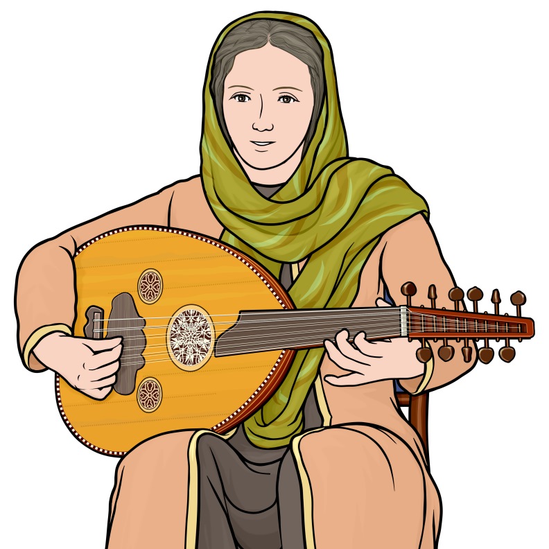 playing oud