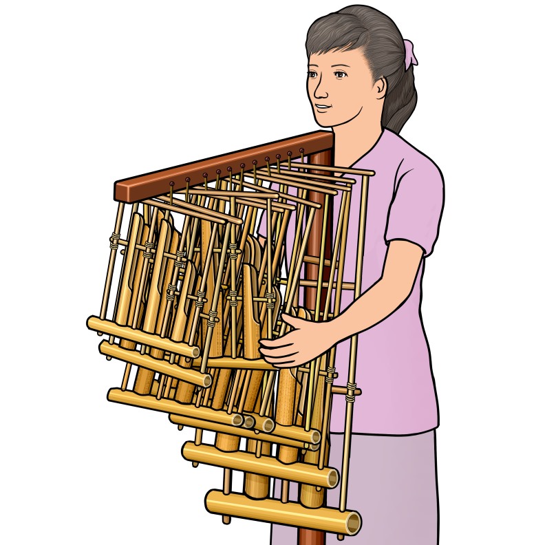 angklung player