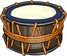 楽器のイラスト 日本の太鼓