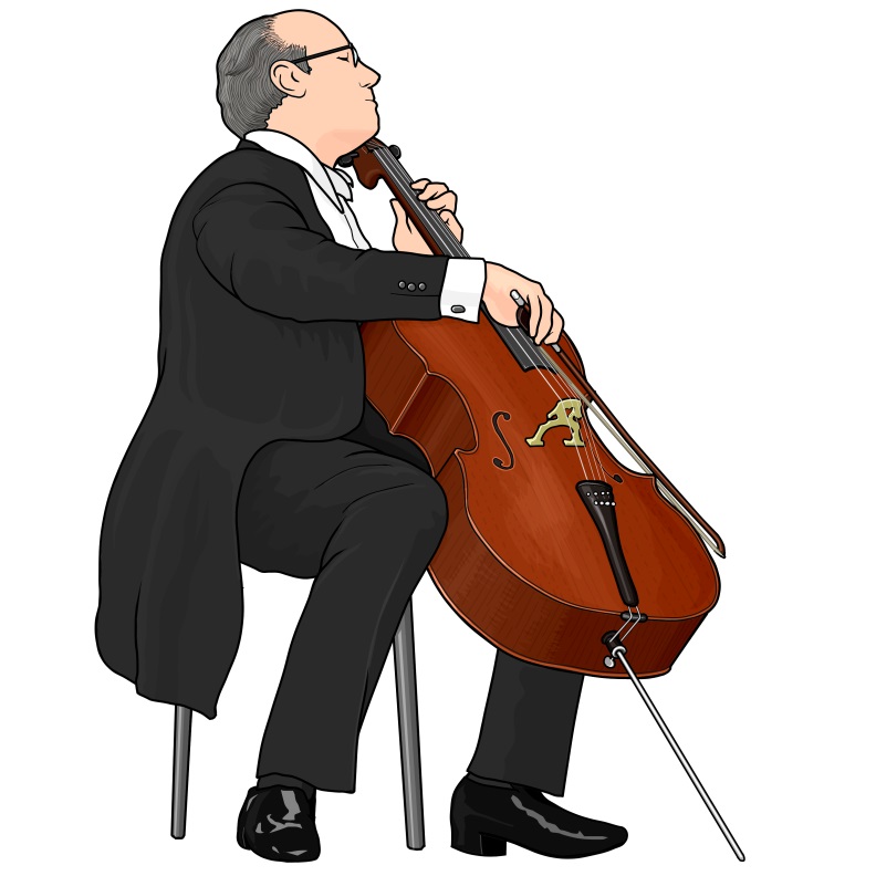 Mstislav Leopol'dovich Rostropovich (cello)