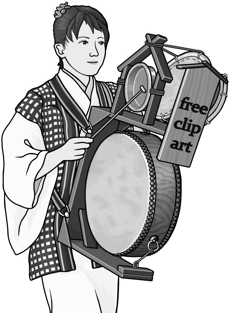 Chingdong Drum / Grayscale images