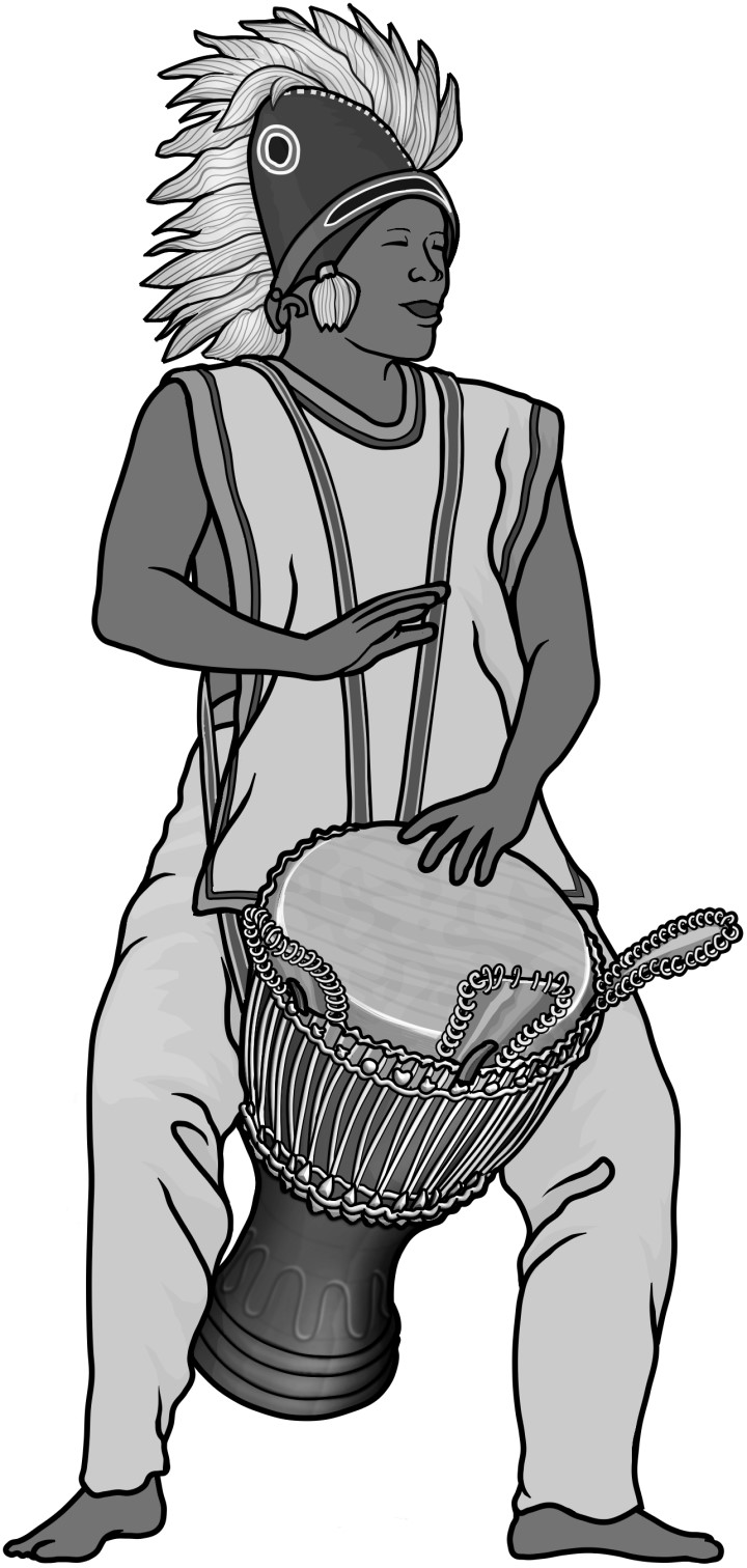 Grayscale images / djembe