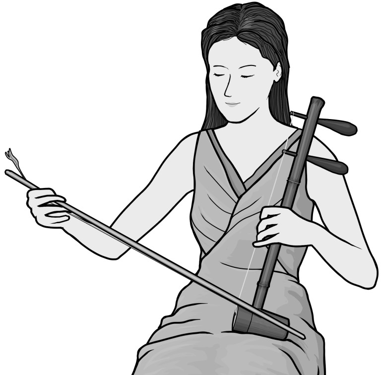 Grayscale images / jinghu player