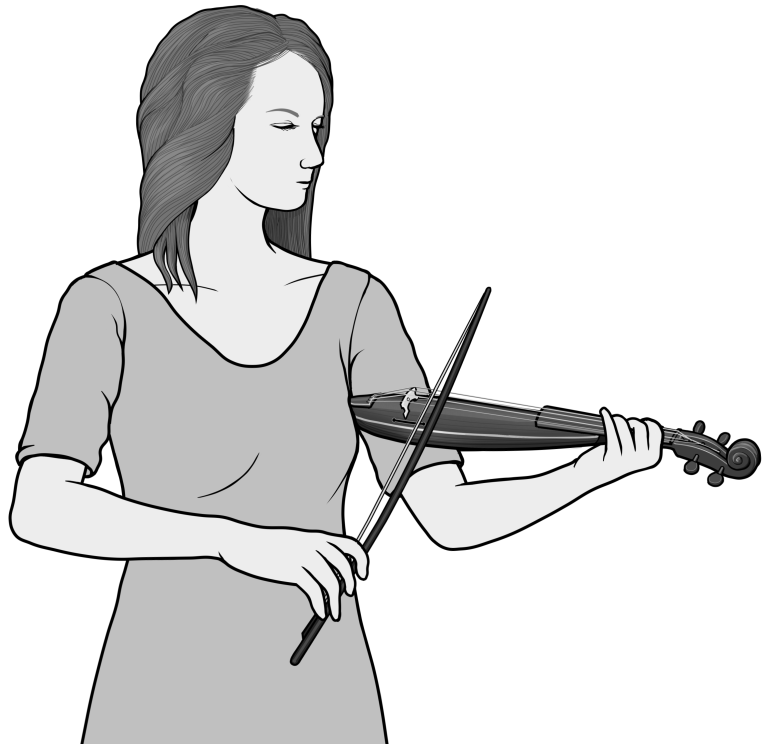 Grayscale images / kit violin