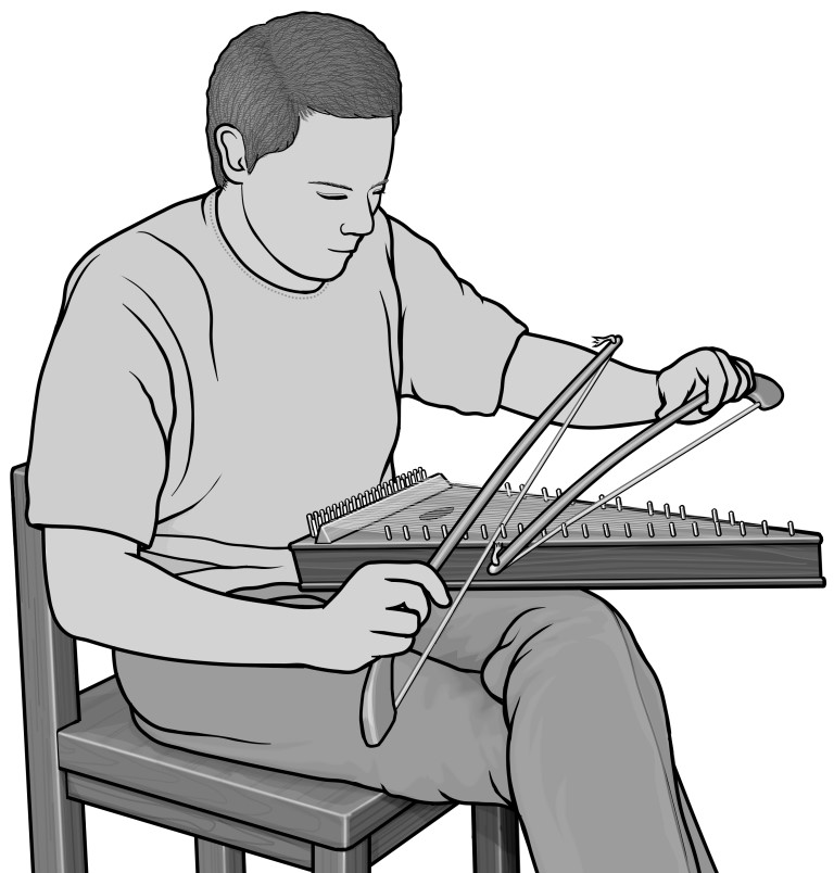 Grayscale images / psaltery