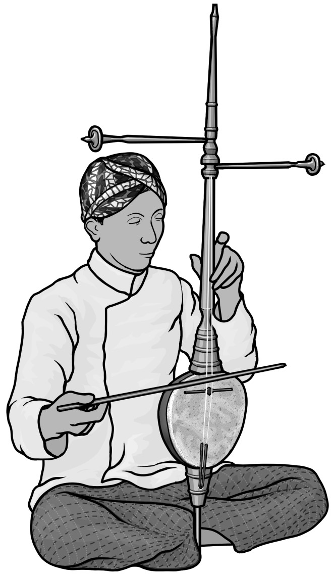 indonesian rebab / gamelan stringed instrument