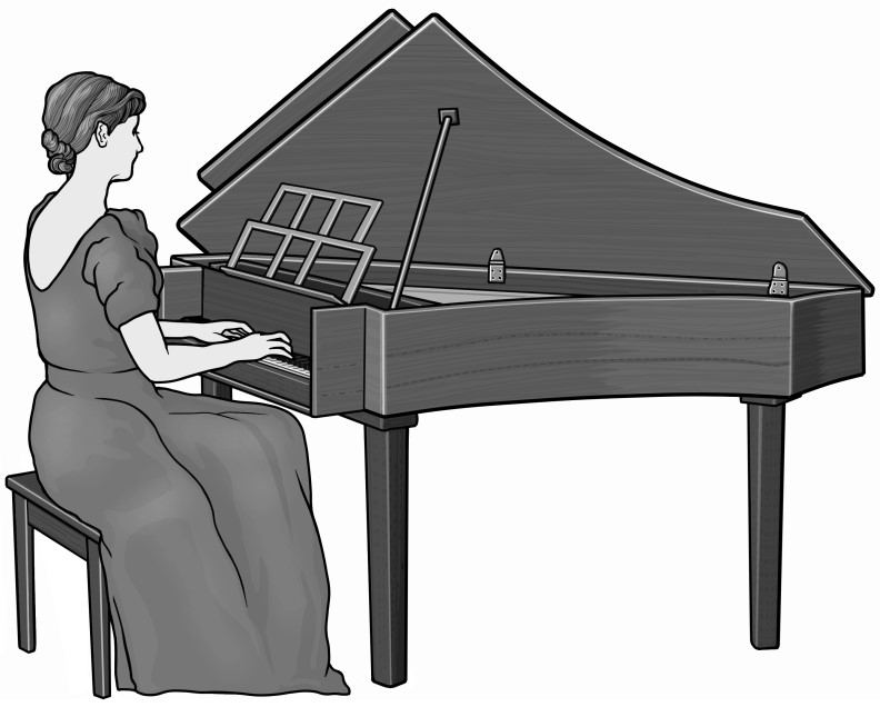 Grayscale images / spinet player
