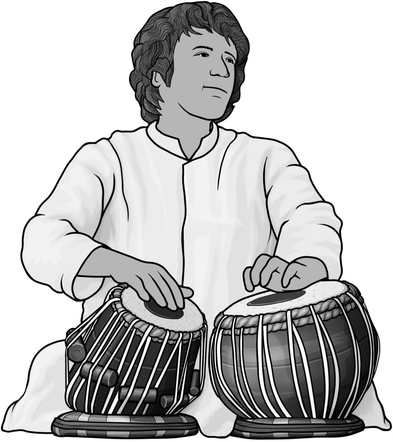 Grayscale images / tabla
