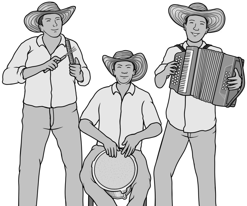 vallenato (guacharaca,caja-vallenato,accordion)