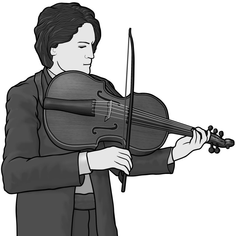 Grayscale images / violapomposa player