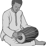 Indian drum : mridangam