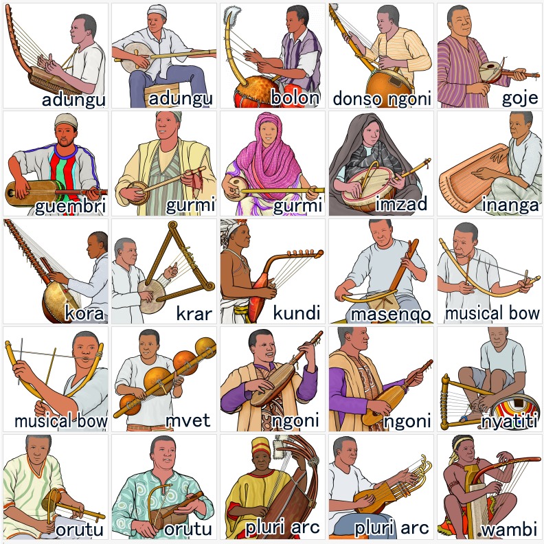 African stringed instruments