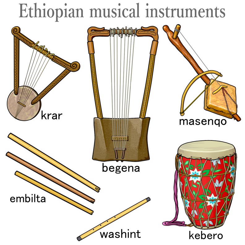 Ethiopian musical instruments G`IsÅy