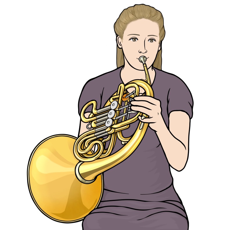 french horn player