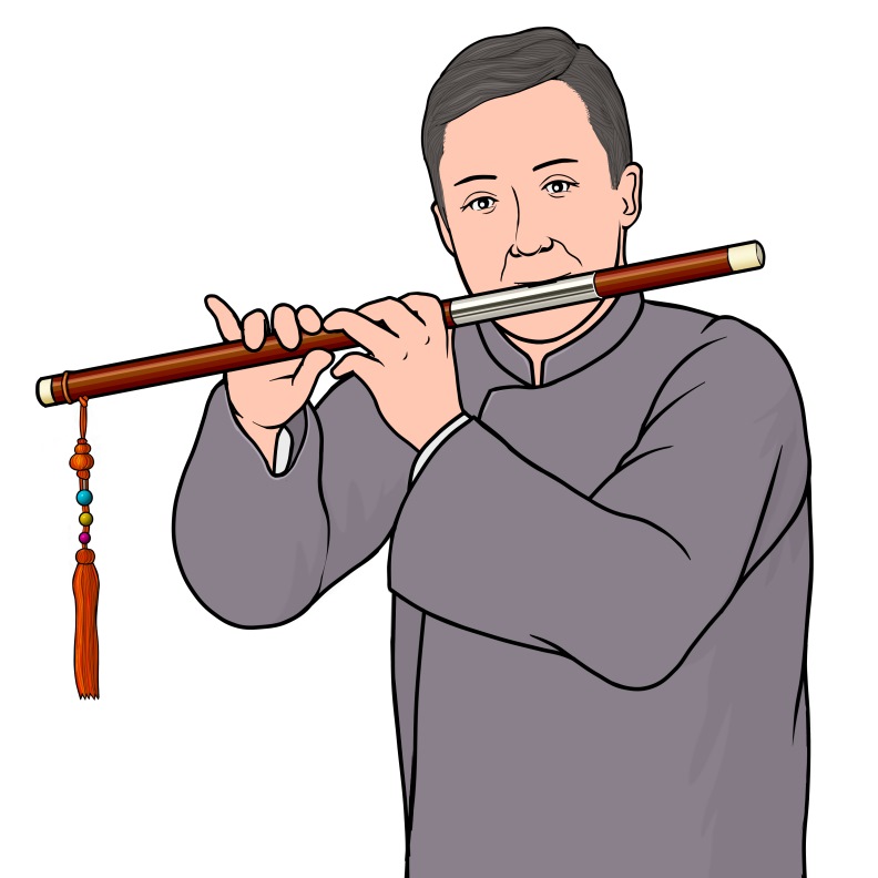 木管楽器：バウー（巴烏）の演奏