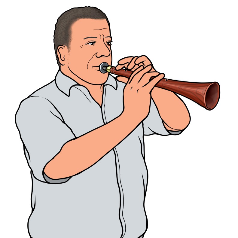 木管楽器：ズルナの演奏