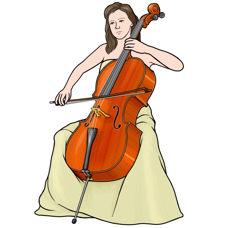 playing cello