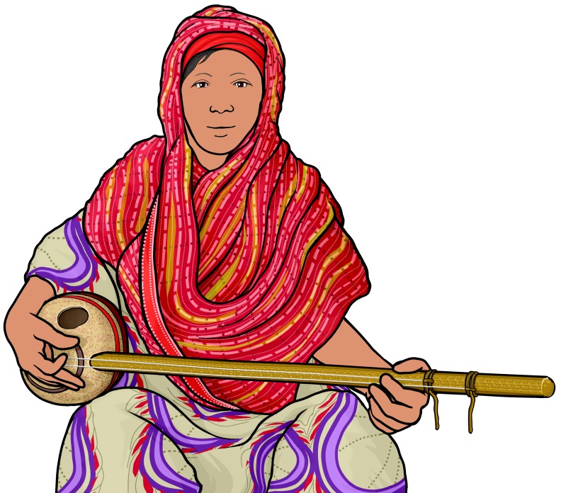 アフリカの弦楽器：グルミの演奏