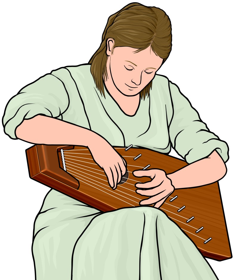 ラトビアの弦楽器：クアクレの演奏