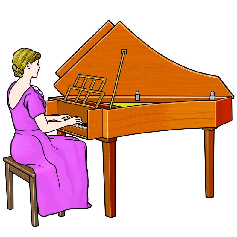 playing /spinet