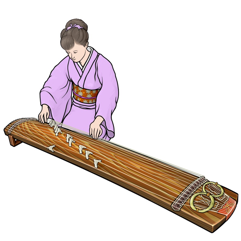 so(koto) player(Japanese instrument)