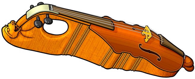 バイオリンの形をしたシトル
