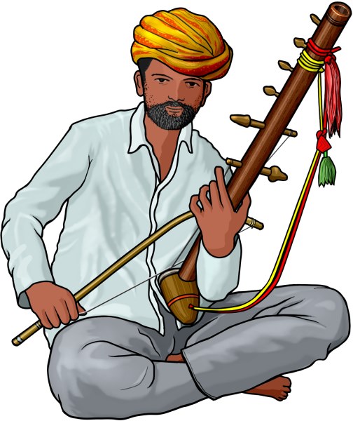 ラバナハッタの演奏 （インドの楽器）