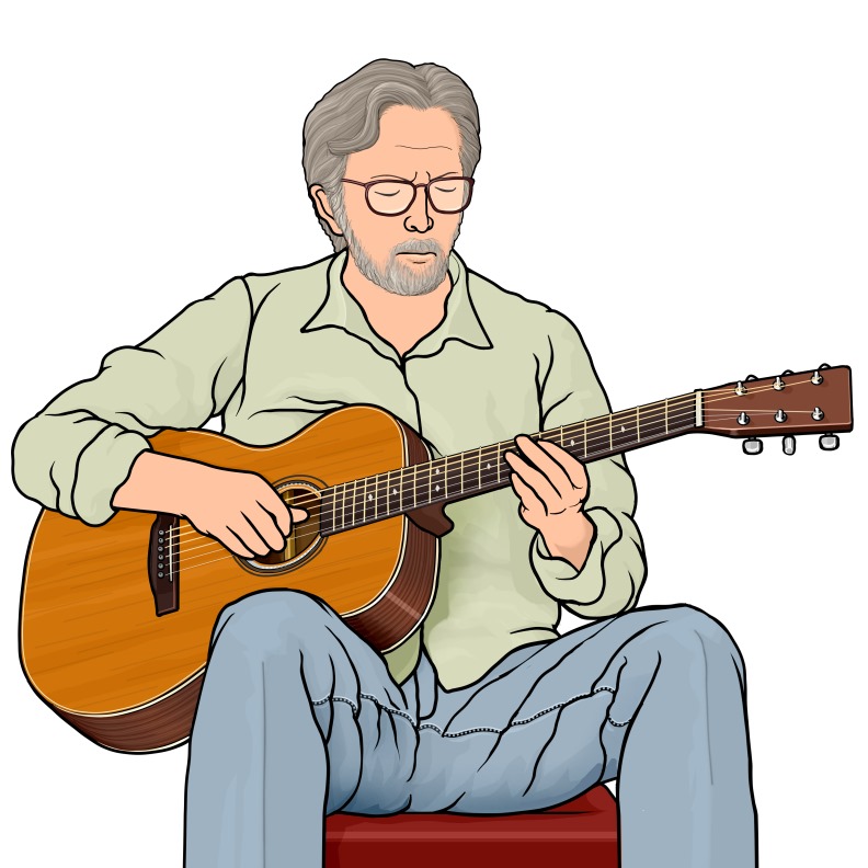 acoustic guitar / Eric Clapton