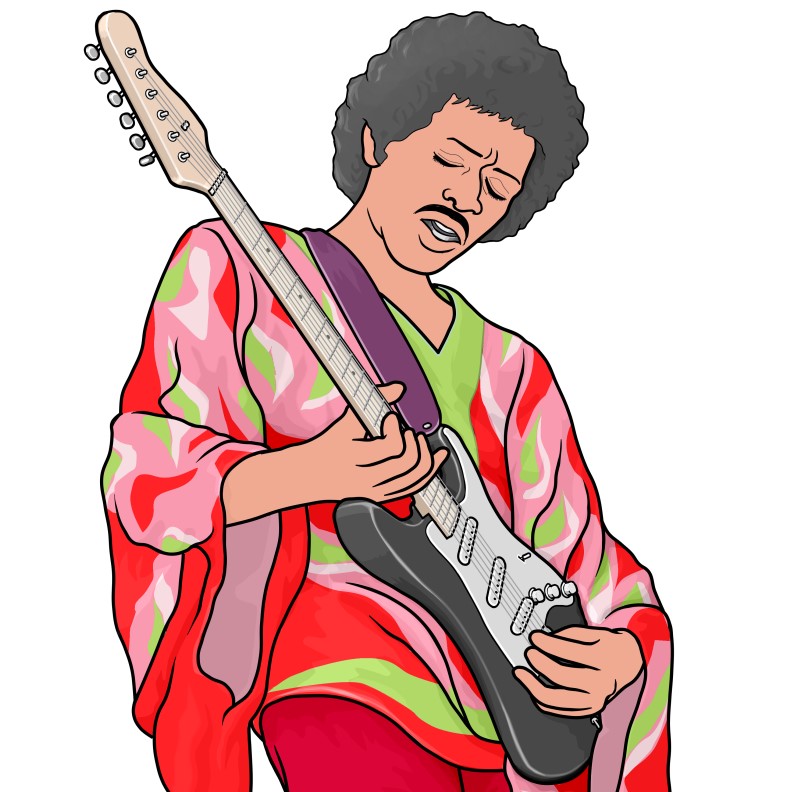Jimi Hendrix(electric guitar)